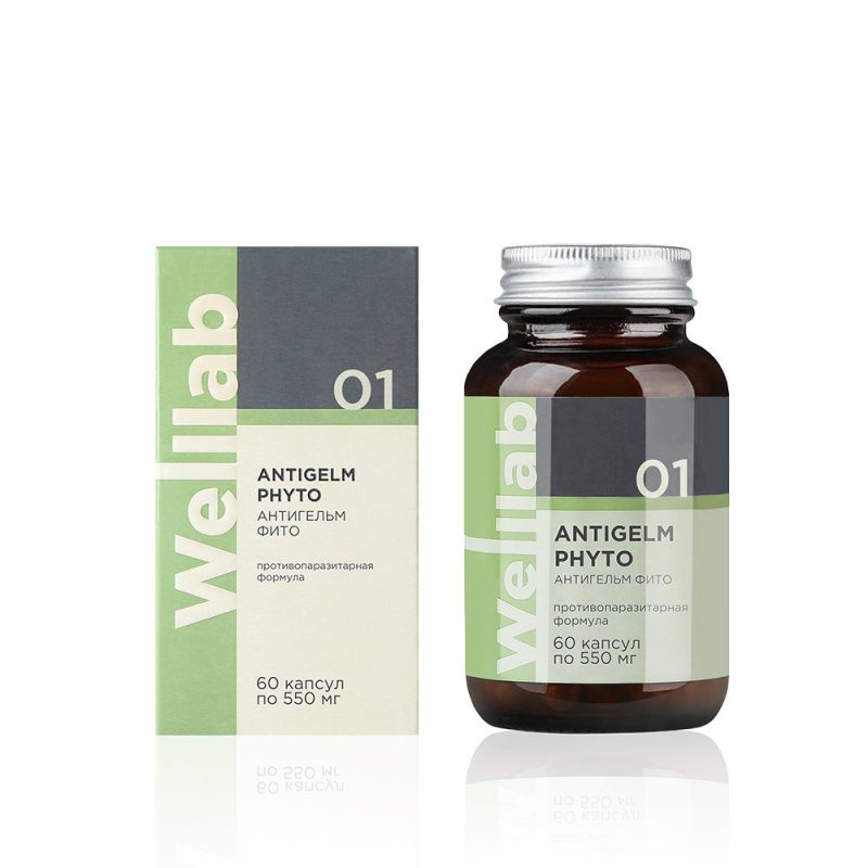 БАД с антипаразитарным действием Welllab ANTIGELM PHYTO, 60 капсул
