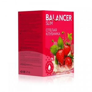 Коктейль BALANCER SLIM со вкусом &laquo;Спелая клубника&raquo;, 5 саше